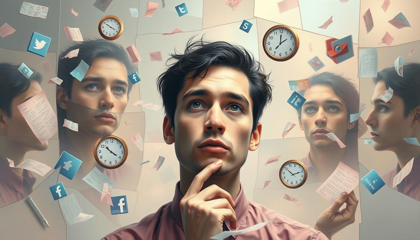 Como identificar distrações comuns que impactam a autoestima?
